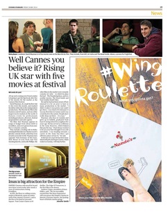 Evening Standard full page Article. Click for Web article.